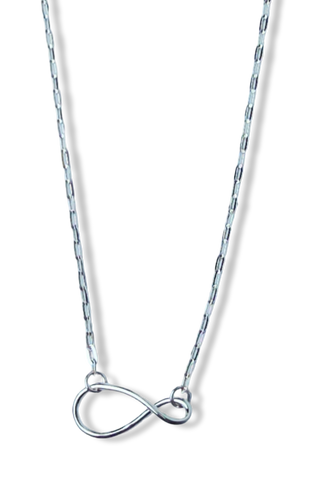 COLLAR ESLABÓN INFINITO PLATEADO