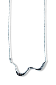 COLLAR ONDA PLATEADO