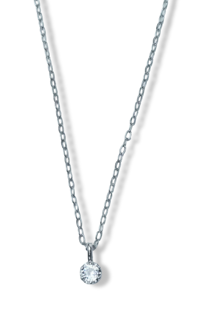 COLLAR DOT PLATEADO