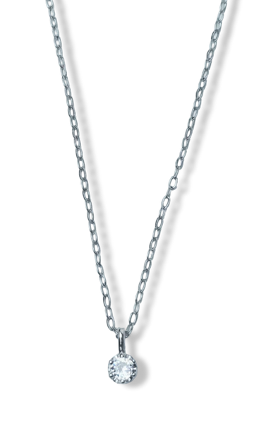 COLLAR DOT PLATEADO