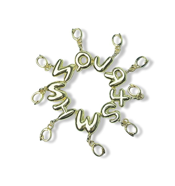 DIJE INICIAL DORADO