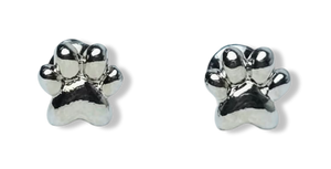 ARETE HUELLITA PET PLATEADO