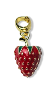 DIJE FRESA RESINA ROJA DORADO