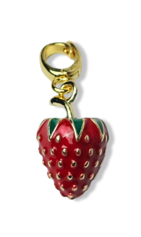 DIJE FRESA RESINA ROJA DORADO