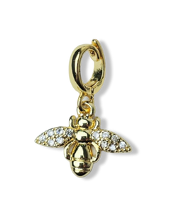 DIJE AVISPA CIRCONIA DORADO