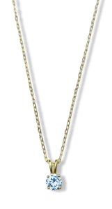 COLLAR DOT BLANCO DORADO