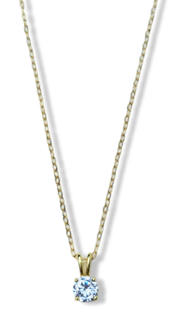 COLLAR DOT BLANCO DORADO