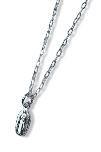 COLLAR VIRGEN PLATEADO