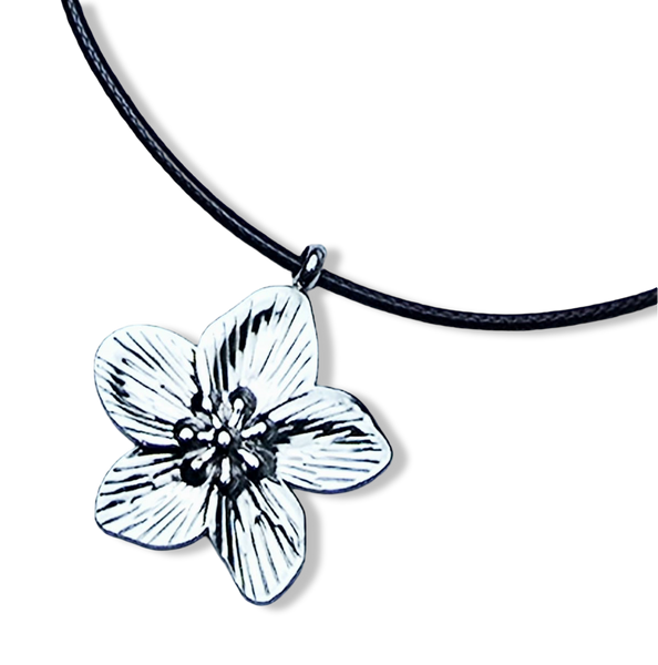 COLLAR WATERPRPOOF FLOR PLATEADO