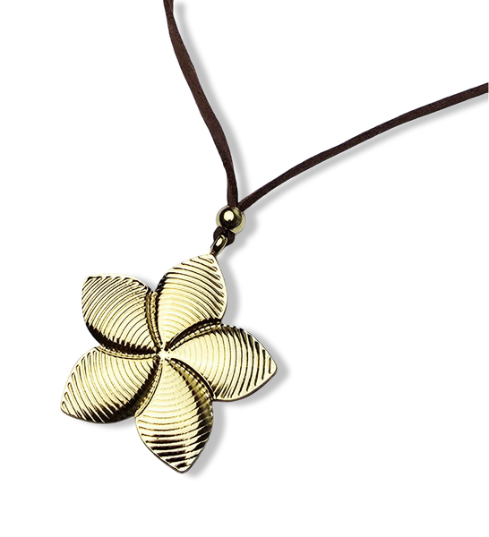 COLLAR WATERPROFF FLOR CINCO PÉTALOS DORADO
