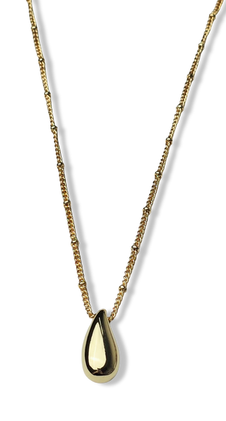 COLLAR DIJE GOTA DORADO