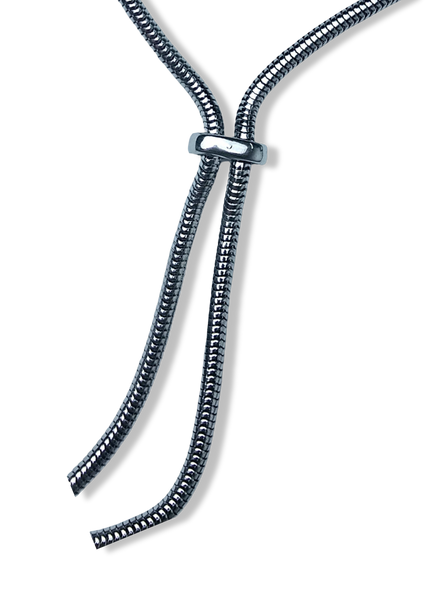 COLLAR WATERPROOF CORBATÍN AJUSTABLE PLATEADO