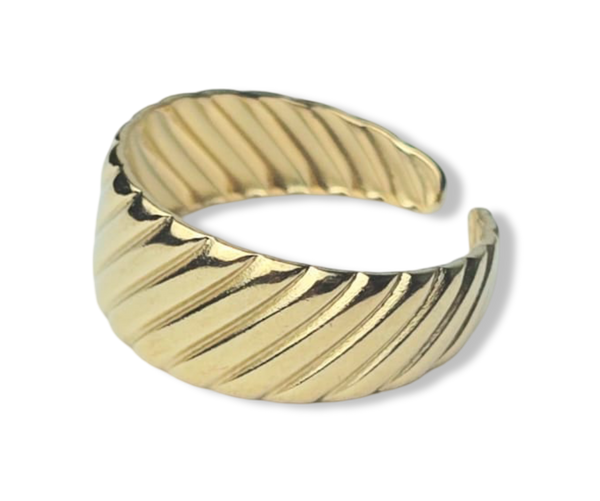 ANILLO WATERPROOF STEEL DORADO