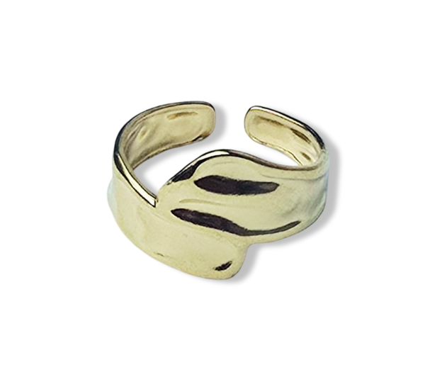 ANILLO WATERPROOF IRREGULAR DORADO