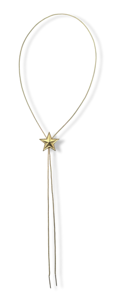 COLLAR WATERPROOF CORBATÍN ESTRELLA AJUSTABLE DORADO