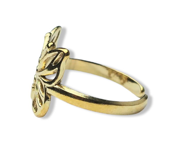 ANILLO WATERPROOF MARIPOSA DORADO