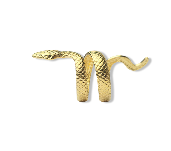 ANILLO WATERPROOF SERPIENTE GRANDE DORADO