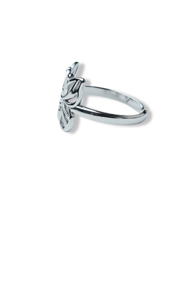 ANILLO WATERPROOF MARIPOSA PLATEADO
