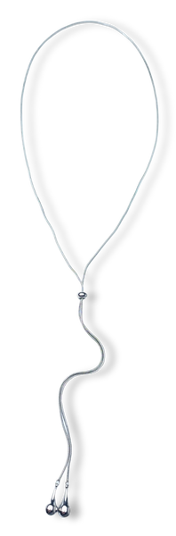 COLLAR WATERPROOF CORBATIN EN GOTAS PLATEADO