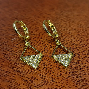 PYRAMID AND SHADOW EARRING