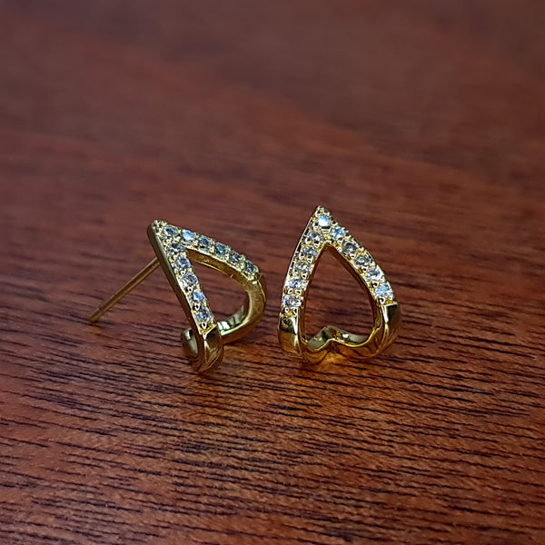 EARRING CURVED MARQUISE