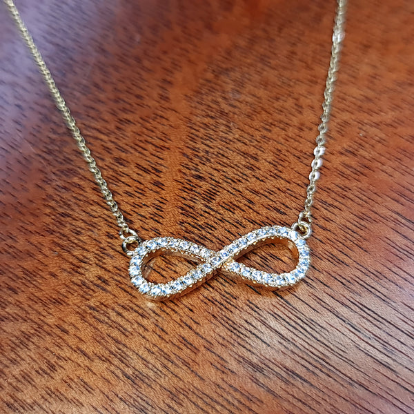 INFINITY PAVE NECKLACE